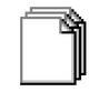 a pixel icon of a stack of documents